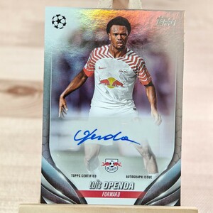 ロイス・オペンダ 2023-24 Topps UEFA Club Competitions Lois Openda Auto RB Leipzig 直筆サインカード