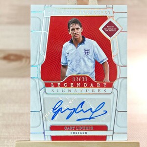 99枚限定 ゲーリー・リネカー 2022 Panini National Treasures Gary Lineker England 98/99 Legendary Signatures Auto 直筆サインカード