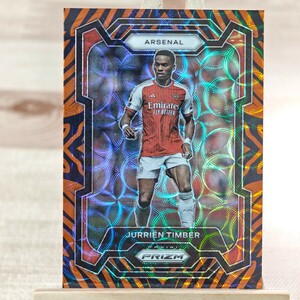 ユリエン・ティンバー 2023-24 Panini Prizm EPL Jurrien Timber Choice Tiger Stripe SSP Case Hit Arsenal