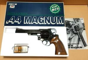  Kokusai S&W M29 metal finish model gun wooden grip attached 