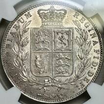 【イギリス銀貨】(NGC-MS61 ヤングヘッド 1875年銘)_画像2