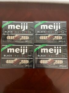 明治　ブラックチョコレートBOX ４箱　賞味期限　2025年2月 新品未開封　meiji