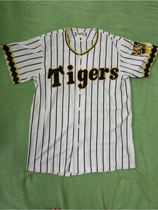 阪神タイガース レプリカホームユニフォーム Lサイズ ミズノ製 1975年～1978年 輝流ラインモデル 刺繍マーク、ロゴ 田淵幸一 江夏豊