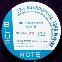 ○NM+~NM◯10inch○直輸入品／UNITED◯TOSHIBA／JAPAN◯FRANK FOSTER◯BLUE NOTE BLP-5043◯ here comes FRNK FOSTER ◯_画像5