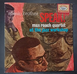 ○EX-~VG+◯Original◯in USA◯MAX ROACH・CLIFF JORDAN‥◯FANTASY RECORDS F-2243.2244◯ SPEAK BROTHER SPEAK ◯