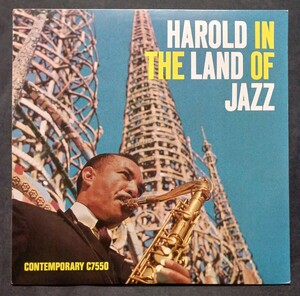 ◯未使用◯USA／OJC◯HAROLD LAND・CARL PERKINS..◯CONTEMPORARY RECORDS C-7550／OJC-162◯ HAROLD IN THE LAND OF JAZZ ◯