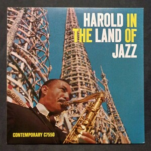 ◯未使用◯USA／OJC◯HAROLD LAND・CARL PERKINS..◯CONTEMPORARY RECORDS C-7550／OJC-162◯ HAROLD IN THE LAND OF JAZZ ◯