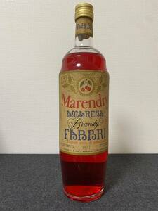 【1949年~1959年】Marendry AMARENA Brandy / FABBRI【アマレナチェリー・ブランデー】1000ml , 40% , 4thタックスメタル
