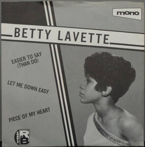 【SOUL 45】BETTY LAVETTE - EASIER TO SAY / LET ME DOWN EASY / PIECE OF MY HEART (s240511050) 