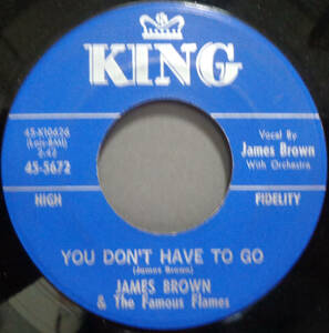 【SOUL 45】JAMES BROWN - MASHED POTATOES U.S.A. / YOU DON'T HAVE TO GO (s240525044)