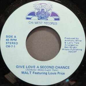 【SOUL 45】MALT feat. LOUIS PRICE - GIVE LOVE A SECOND CHANCE / TELL ME (s240512017) *beat ballad / boogie