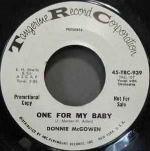 ▼BLUES 45▼ DONNIE McGOWEN - IT'S BEEN A LONG LONG TIME / ONE FOR MY BABY (bs240517020)