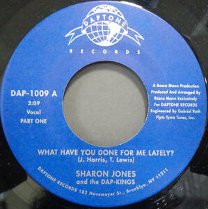 【SOUL 45】SHARON JONES & THE DAP-KINGS - WHAT HAVE YOU DONE FOR ME LAYELY? / PT.2 (s240503036) 