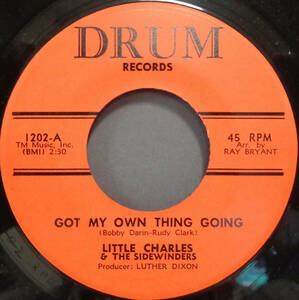 【SOUL 45】LITTLE CHARLES & THE SIDEWINDERS - GOT MY OWN THING GOING / HELLO HEARTBREAKER (s240512007) *northern r&b / deep