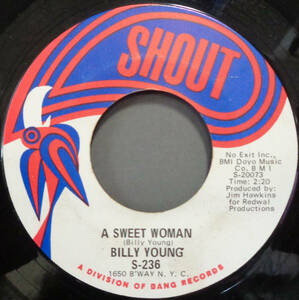 [SOUL 45]BILLY YOUNG - A SWEET WOMAN / I'M AVAILABLE (s240503041)