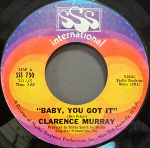 【SOUL 45】CLARENCE MURRAY - BABY YOU GOT IT / ONE MORE CHANCE (s240525025)