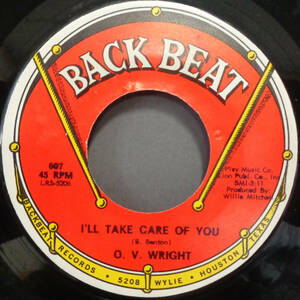 【SOUL 45】O.V. WRIGHT - I'LL TAKE CARE OF YOU / WHY NOT GIVE ME A CHANCE (s240503012) 