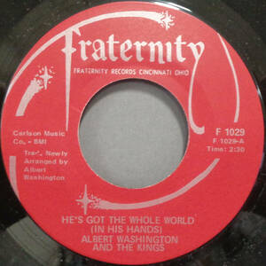 【SOUL 45】ALBERT WASHINGTON - HE'S GOT THE WHOLE WORLD / HAVING A GOOD TIME (s240509024)