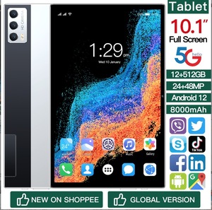  новый товар нераспечатанный товар 10.1 дюймовый планшет Android Android12 установка персональный компьютер 12+512GB 24+48MP не регистрация стандартный товар серебряный рабочее состояние подтверждено 
