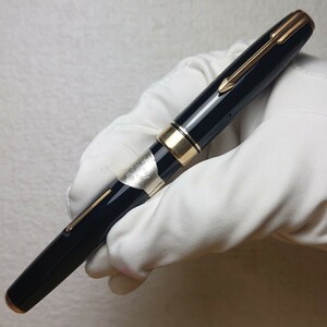 レバー式 万年筆 修理済み 正14金 ペン先 14K MADEINJAPAN ヴィンテージ アンティーク レトロ