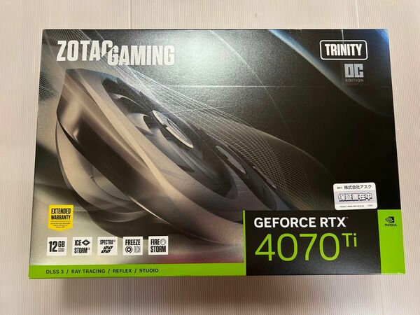 ZOTAC GAMING GeForce RTX 4070ti OC グラフィックボード