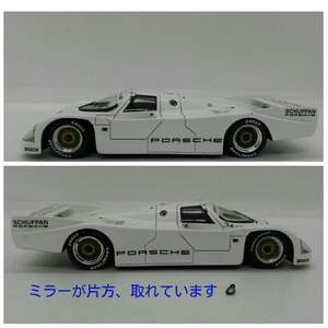 ケース無し 1/43 シュパン ポルシェ 962C ホワイト スパークモデル 雑誌 ミニカーファン 特注 Spark model White SCHUPPAN Porsche 962c