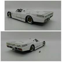 ケース無し 1/43 シュパン ポルシェ 962C ホワイト スパークモデル 雑誌 ミニカーファン 特注 Spark model White SCHUPPAN Porsche 962c_画像3