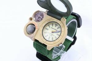 [W142-54] rare operation goods battery replaced SEIKO ALBA FIELD GEAR Seiko Alba field gear wristwatch V701-1Y90 men's [ uniform carriage 185 jpy ]