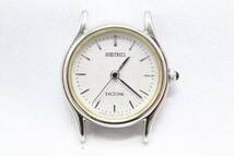 【W143-22】動作品 電池交換済 SEIKO EXCELINE セイコー エクセリーヌ 腕時計 フェイスのみ 贈呈品 4N21-0390 レディース_画像2