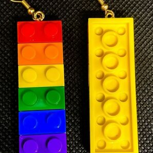 【ブロック型】ピアス 輸入雑貨 可愛い 個性的 レゴ LEGO レゴブロックガール レディース アクセサリー オシャレ かわいい