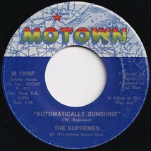Supremes Automatically Sunshine / Precious Little Things Motown US M 1200F 206693 SOUL ソウル レコード 7インチ 45_画像1