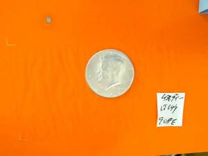 1円オーク：USA1964年ケネディ1/2ドル銀貨1枚NO-904-E