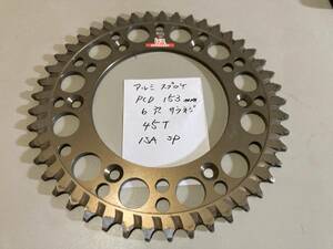  aluminium sprocket PCD 153.6 hole 45T USED use several times 