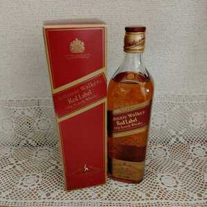 未開栓　JOHNNIE WALKER RED LABEL ジョニーウォーカー 赤ラベル ウィスキー 750ml 43%　古酒 　箱付き　1B-2-0417-IWA-13