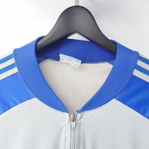 adidas アディダス ビンテージ ATP ジャージ シルバー ブルー L 80s 90s アメリカ製 USA製 ジャケット KEYROLAN ヴィンテージ_画像6