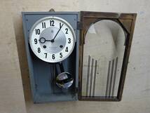 （Nz052615）アイチ時計　 柱時計 壁掛け時計 レトロ ２１DAY_画像2