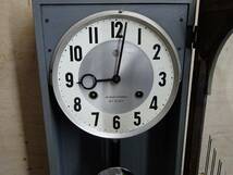 （Nz052615）アイチ時計　 柱時計 壁掛け時計 レトロ ２１DAY_画像6