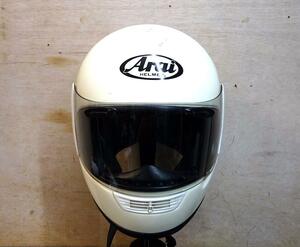 （Nz052628）ARAI アライ RX-7R ホワイト RX7-R フルフェイスヘルメット Mサイズ '94 リペア品！