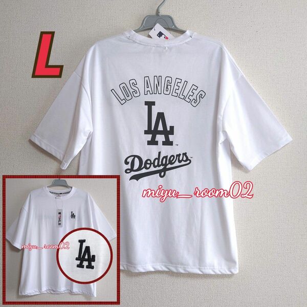 【新品】MLB　ドジャース　Tシャツ(半袖)　L