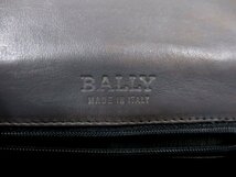 ●超美品●BALLY バリー●Bロゴ金具●キルティング ラム レザー 本革●トップハンドル●ハンド バッグ●グレー●ゴールド金具●Js46269_画像9