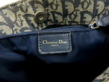◆Christian Dior クリスチャン・ディオール◆トロッター◆キャンバス カーフ レザー 本革◆トート バッグ◆紺 G金具◆ヴィンテージ◆A4955_画像10