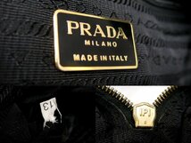 ●超美品●PRADA プラダ●キルティング ポコノ ナイロン●チェーン ショルダー バッグ●黒●G金具●イタリア製●ヴィンテージ●B5●Js46225_画像9