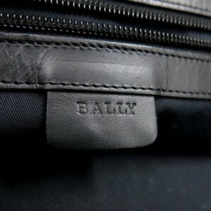 ●超美品●BALLY バリー●メンズ●トレインスポッティング●Bロゴ●カーフ レザー 本革●2way ボストン バッグ●黒 白●SV金具●Js46230の画像9