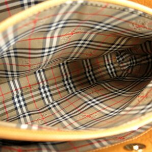 ●超美品●BURBERRY バーバリー●内ノバチェック●ロゴ型押し●カーフ レザー 本革●ハンド バッグ●ブラウン系●G金具●A4 収納●Js46428の画像10