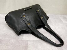 ●超美品●Salvatore Ferragamo フェラガモ●ロゴ型押し●カーフ レザー 本革●トート バッグ●黒●G金具●腕掛け●B5 かばん●Js46610_画像4