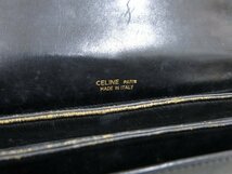 ◆美品◆CELINE セリーヌ◆Cマカダム◆馬車金具◆キャンバス カーフ レザー 本革◆ショルダー バッグ◆ブラック G金具◆肩掛け◆A5114_画像10