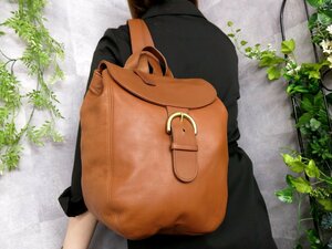 * super-beauty goods *COACH Old Coach *USA made *4134* high class car f leather original leather * rucksack * Brown *G metal fittings * Vintage *B5*Js46778