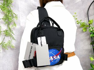 * не использовался *BALENCIAGA Balenciaga *NASA сотрудничество * Space рюкзак XS* нейлон * рюкзак * чёрный * портфель *Js46770