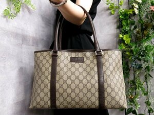 * очень красивый товар *GUCCI Gucci *GGs шкив m*PVC машина f кожа натуральная кожа * большая сумка * серый Brown *SV металлические принадлежности * рука ..*B5 портфель *Js46855