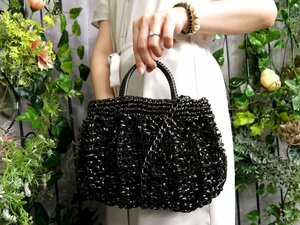 * super-beauty goods *ANTEPRIMA Anteprima * wire *2way shoulder handbag * black * diagonal ..* bag *Js47205